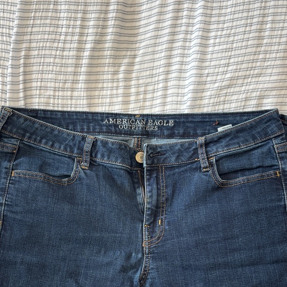 American Eagle Outfitters Indigo Straight Leg Jeans - Picture 2 of 3